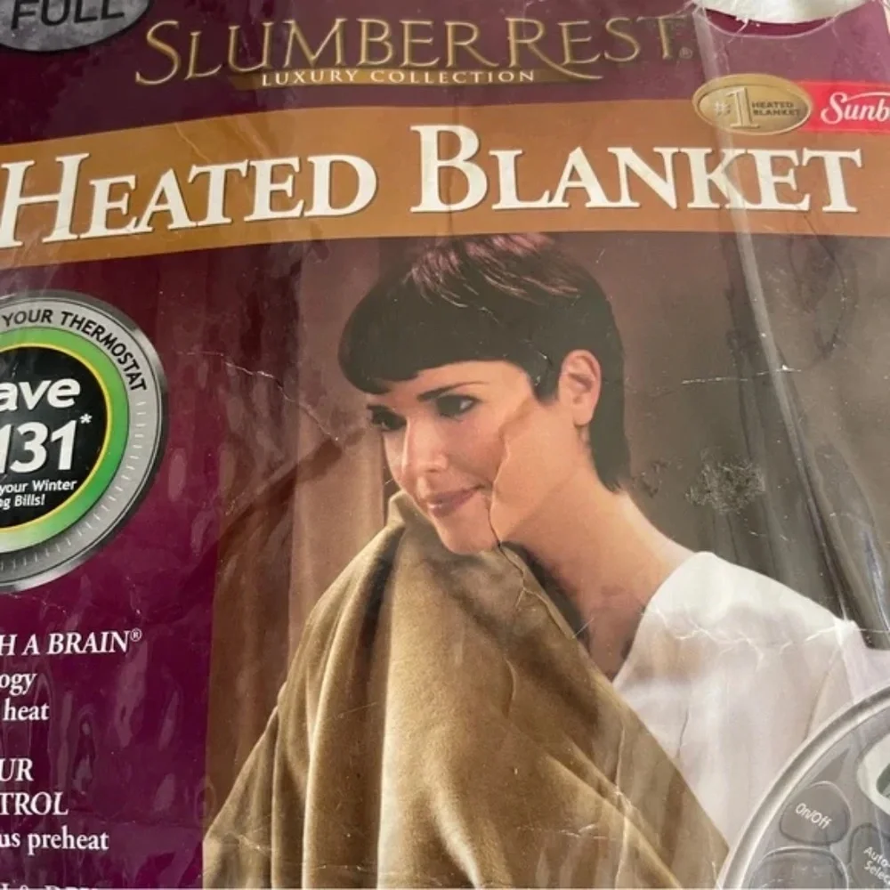 NEW Slumber Rest  Electric HEATED BLANKET  w Timer Control  Full
